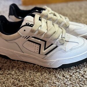 New Balance White and Black Sneakers
